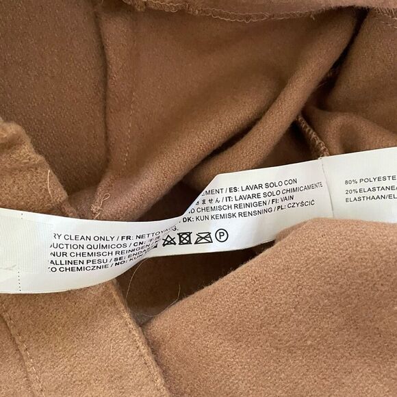 NWT Chriselle Lim Camel Sailor Wode Leg Trousers Pants $90 6 - Picture 8 of 8